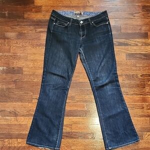 Vintage PAIGE Laurel Canyon Dark Blue Flare Jeans